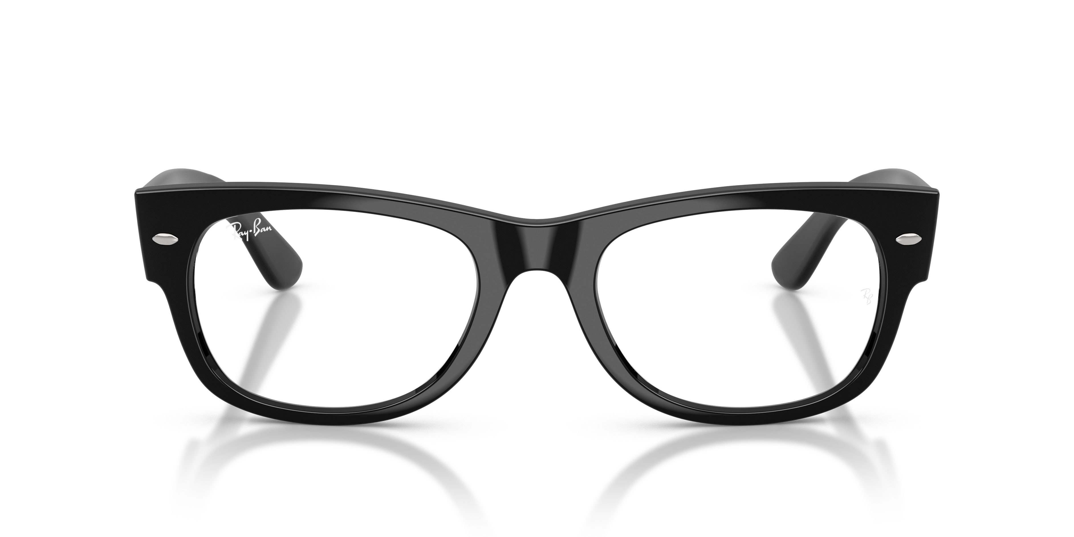 Occhiali da vista Ray-Ban Mega Wayfarer II RX 0832V (2000) - RB 0832V 2000 colore nero forma quadrato lenti trasparente