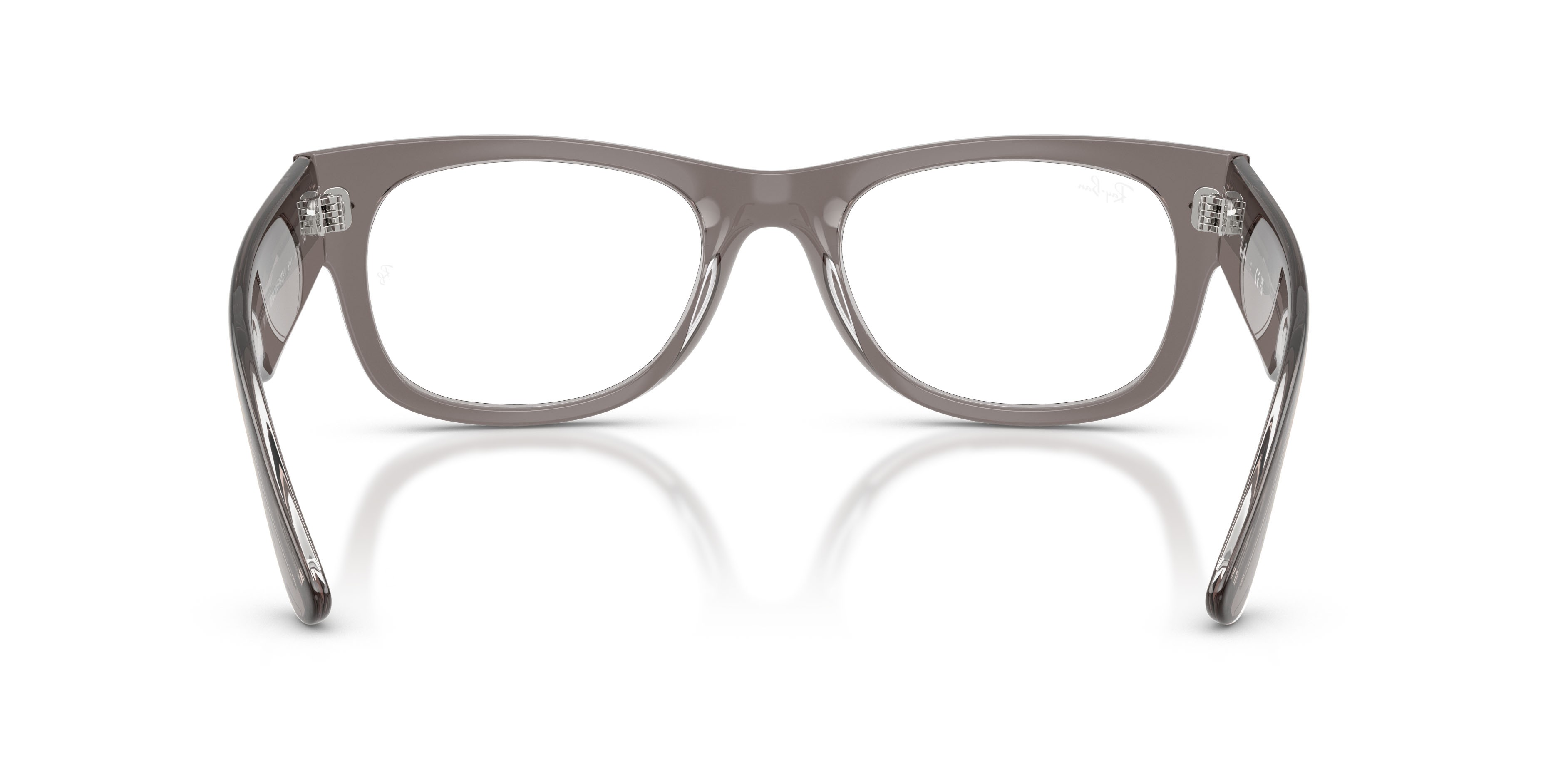 Occhiali da vista Ray-Ban Mega Wayfarer II RX 0832V (8111) - RB 0832V 8111 colore grigio trasparente forma quadrato lenti trasparente