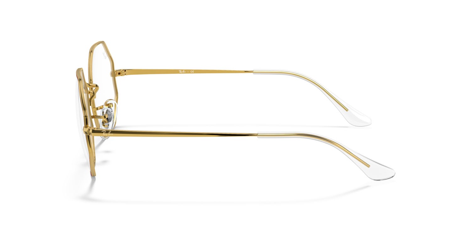 Brillen Ray-Ban Octagon RX 1972V (3106) - RB 1972V 3106 farbe rosso form rechteckig gläser trasparente