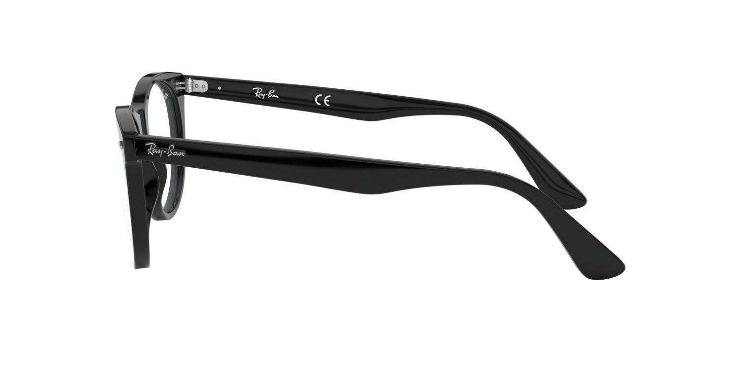 Occhiali da vista Ray-Ban Wayfarer II RX 2185V (2000) - RB 2185V 2000 colore nero forma pantos lenti trasparente