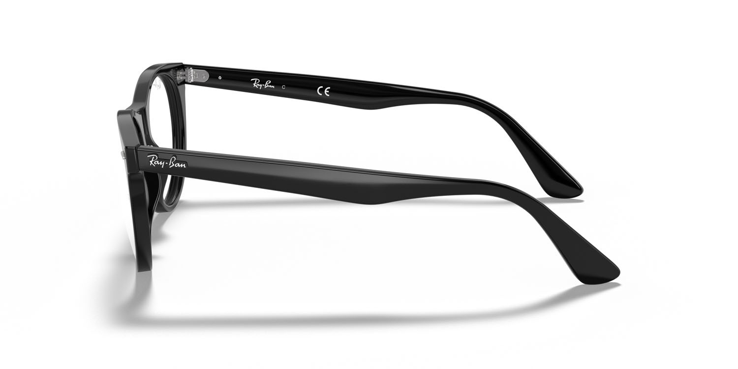 Occhiali da vista Ray-Ban Wayfarer II RX 2185V (2000) - RB 2185V 2000 colore nero forma pantos lenti trasparente