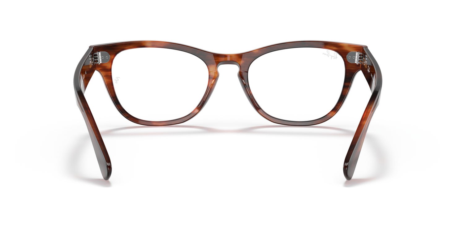 Brillen Ray-Ban Laramie RX 2201V (2144) - RB 2201V 2144 farbe striato havana form unregelmäßig gläser trasparente