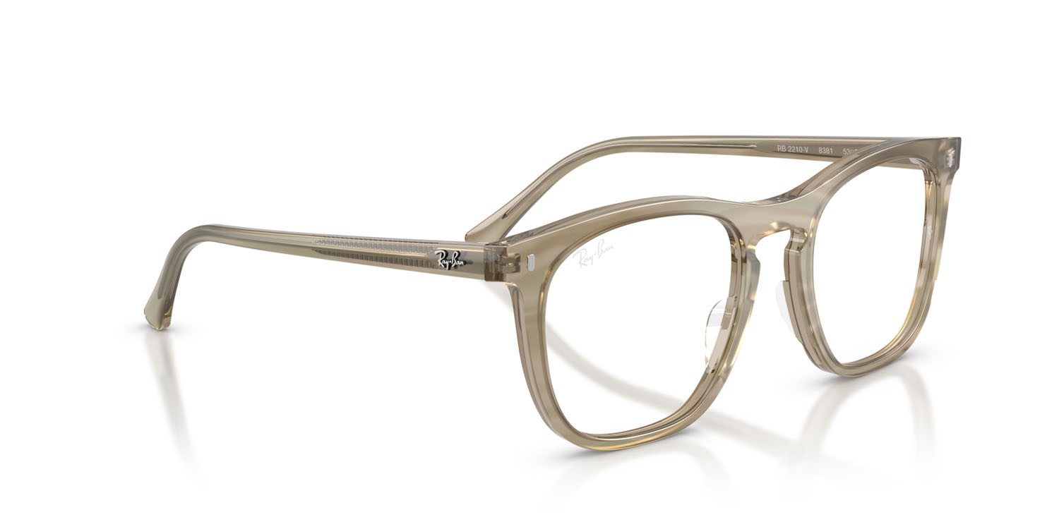 Occhiali da vista Ray-Ban Change RX 2210V (8381) - RB 2210V 8381 colore fotocromatiche grigie a righe forma quadrato lenti trasparente