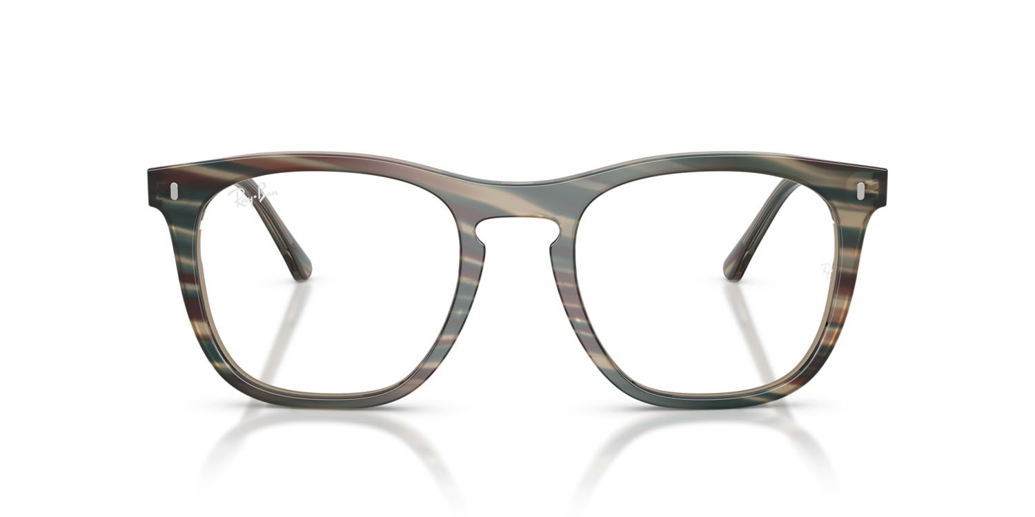 Occhiali da vista Ray-Ban Change RX 2210V (8381) - RB 2210V 8381 colore fotocromatiche grigie a righe forma quadrato lenti trasparente