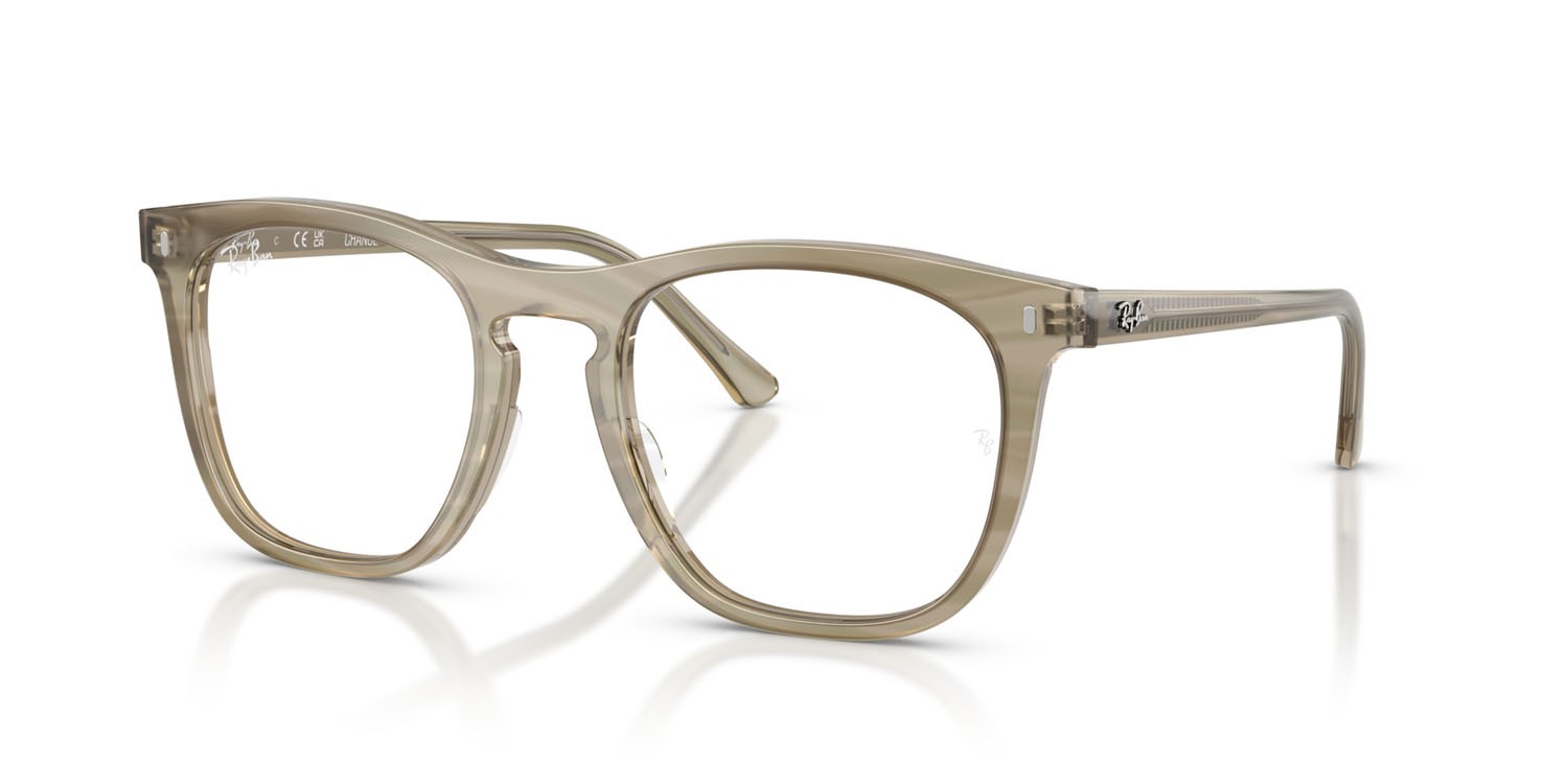 Occhiali da vista Ray-Ban Change RX 2210V (8381) - RB 2210V 8381 colore fotocromatiche grigie a righe forma quadrato lenti trasparente