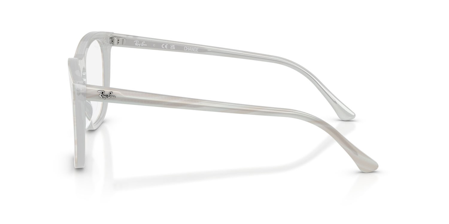 Occhiali da vista Ray-Ban Change RX 2210V (8382) - RB 2210V 8382 colore fotocromatiche azzurre a righe forma quadrato lenti trasparente
