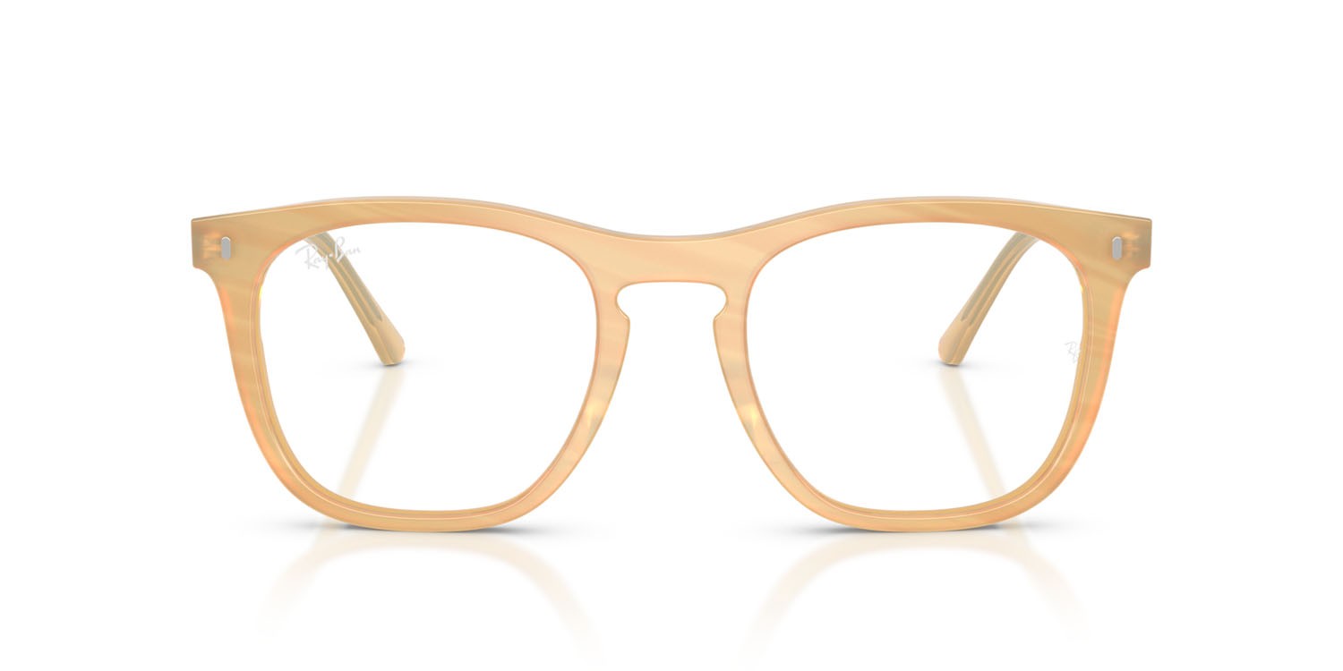 Occhiali da vista Ray-Ban Change RX 2210V (8383) - RB 2210V 8383 colore fotocromatiche marroni a righe forma quadrato lenti trasparente