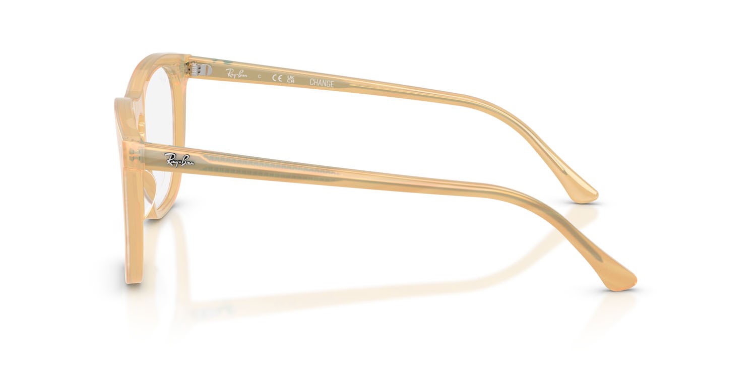 Occhiali da vista Ray-Ban Change RX 2210V (8383) - RB 2210V 8383 colore fotocromatiche marroni a righe forma quadrato lenti trasparente