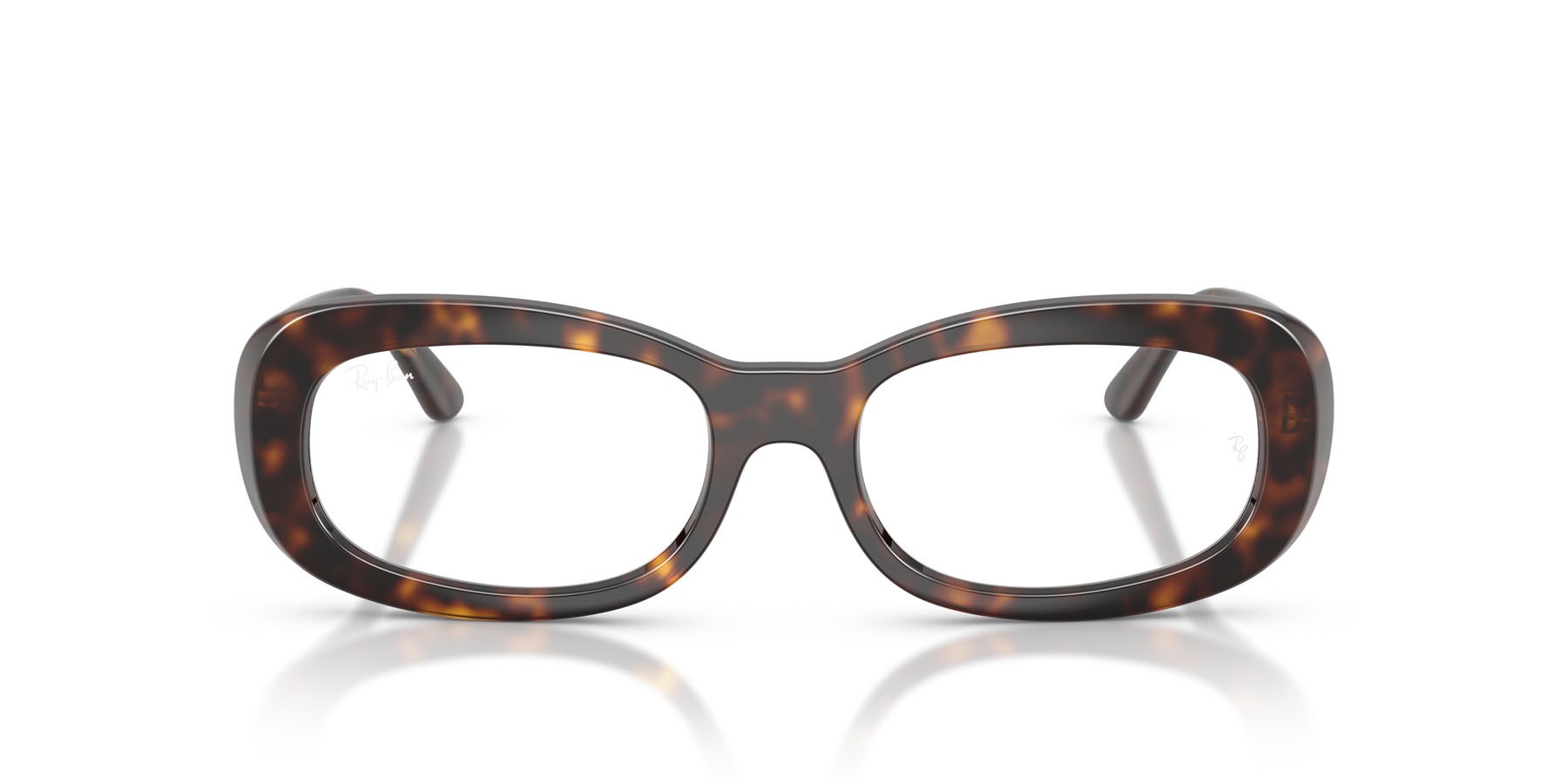 Eyeglasses Ray-Ban RX 2221V (2012) - RB 2221V 2012 color havana shape oval lenses trasparente