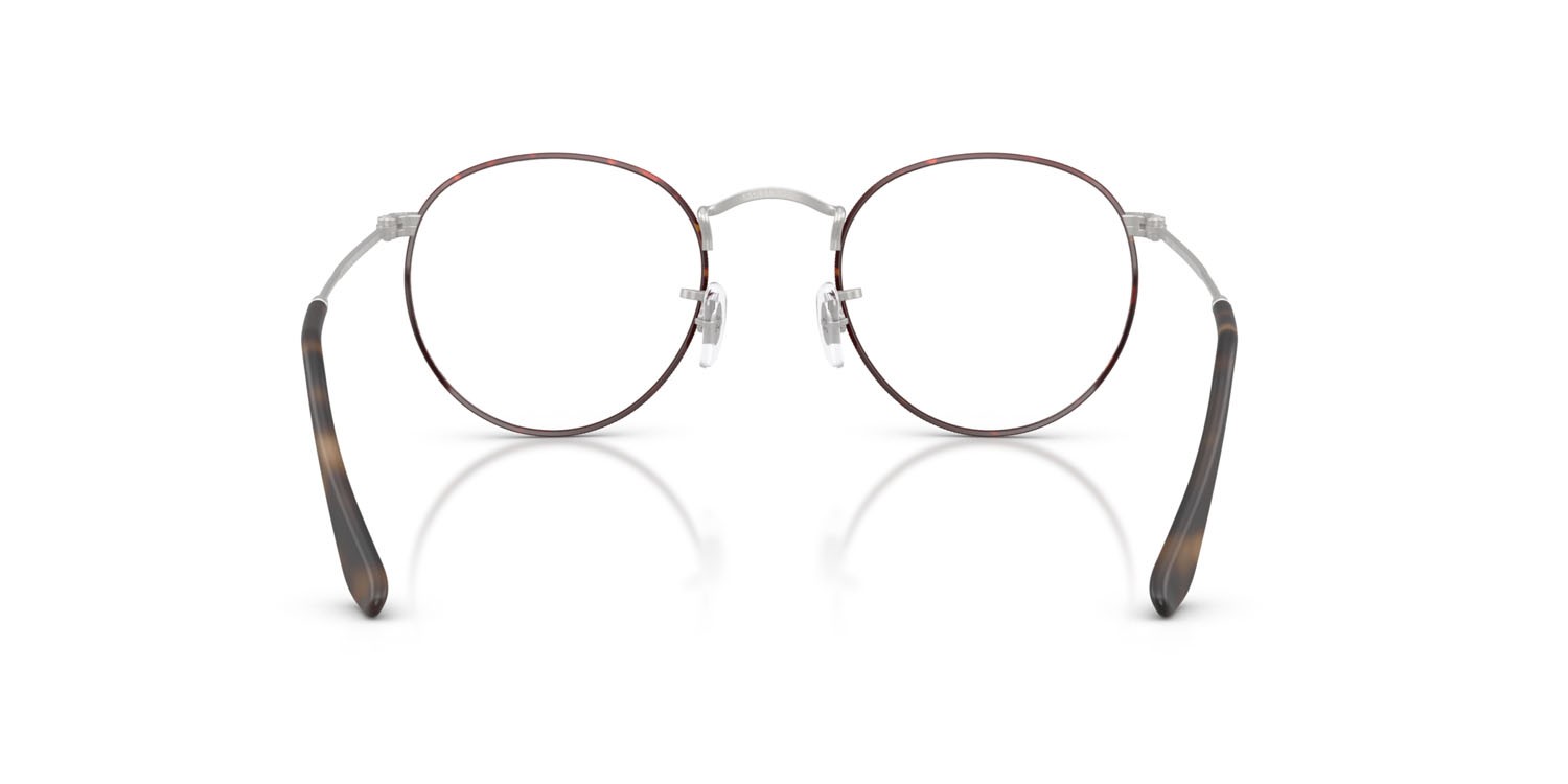 Brillen Ray-Ban Round Metal RX 3447V (3194) - RB 3447V 3194 farbe havana opaco su argento opaco form rund gläser trasparente