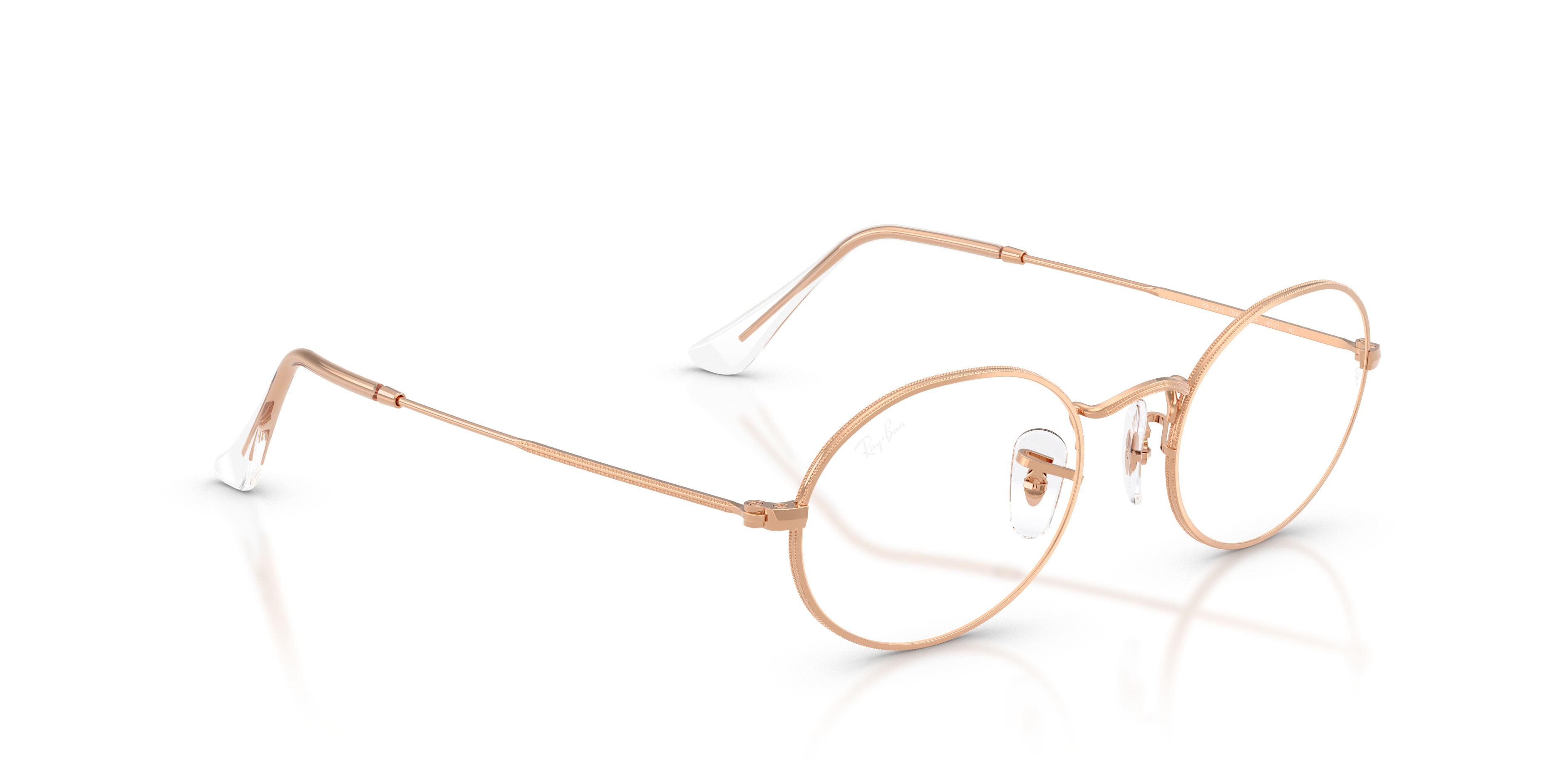 Occhiali da vista Ray-Ban Oval RX 3547V (3094) - RB 3547V 3094 colore oro rose forma ovale lenti trasparente