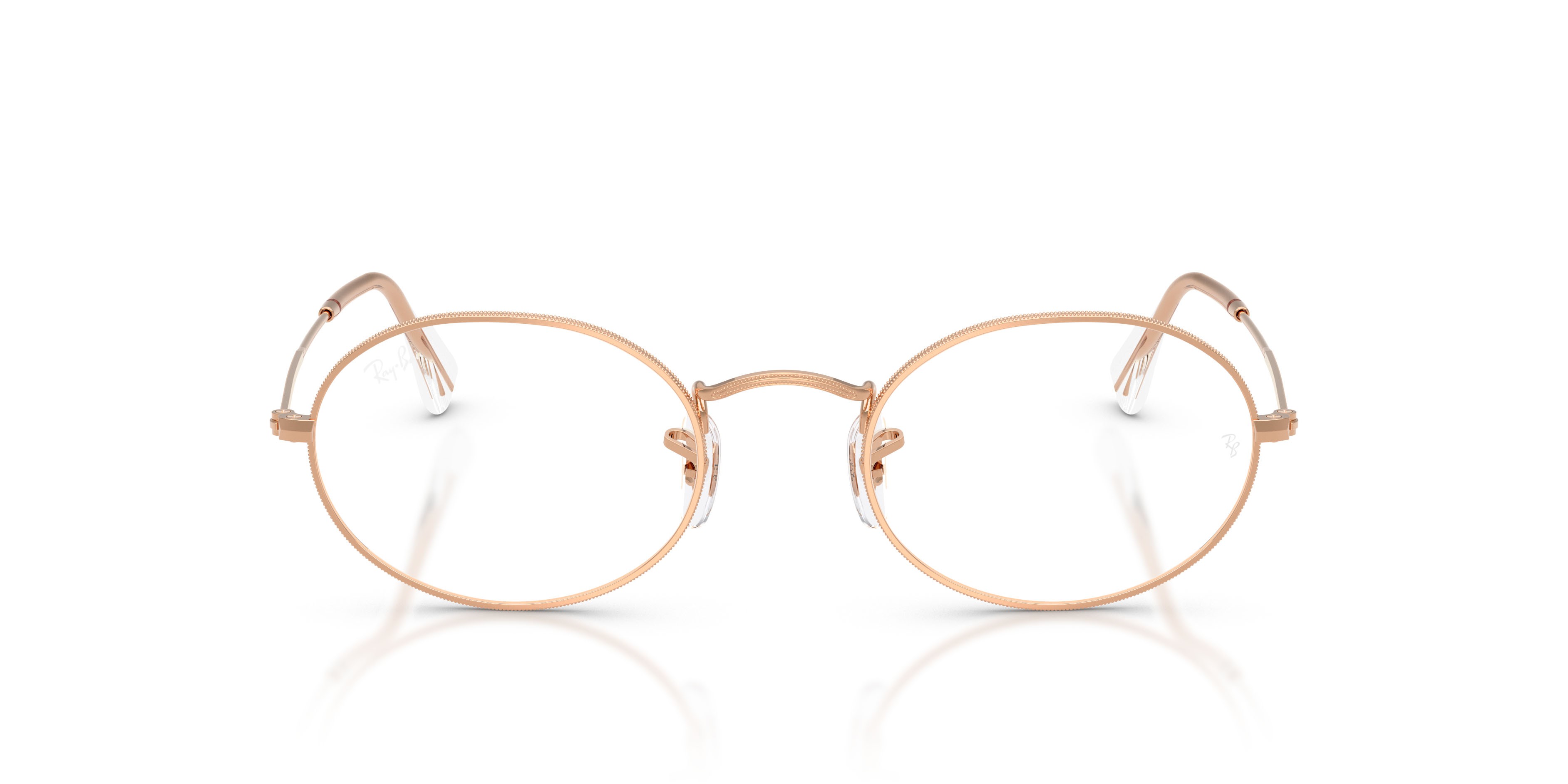 Occhiali da vista Ray-Ban Oval RX 3547V (3094) - RB 3547V 3094 colore oro rose forma ovale lenti trasparente