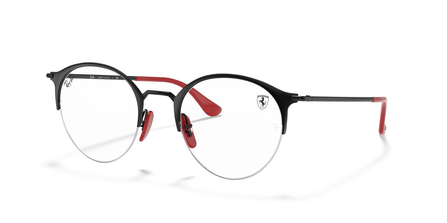 Brillen Ray-Ban Scuderia Ferrari RX 3578VM (F041) - RB 3578VM F041 farbe nero form pantos gläser trasparente