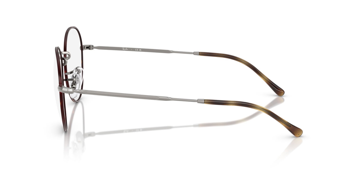 Eyeglasses Ray-Ban David RX 3582V (3174) - RB 3582V 3174 color havana su gunmetal shape pantos lenses trasparente