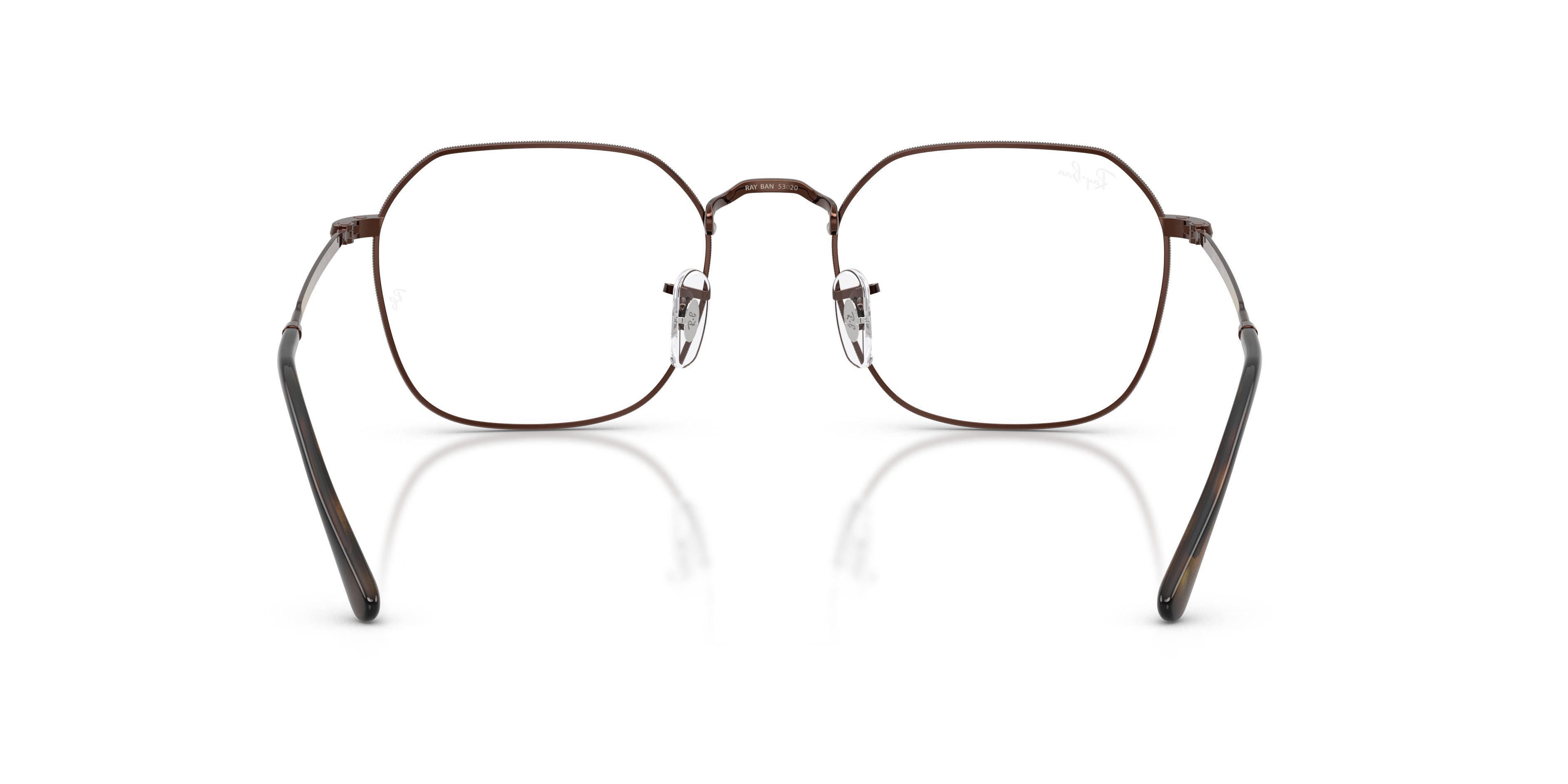 Occhiali da vista Ray-Ban Jim RX 3694V (2511) - RB 3694V 2511 colore marrone forma irregolare lenti trasparente