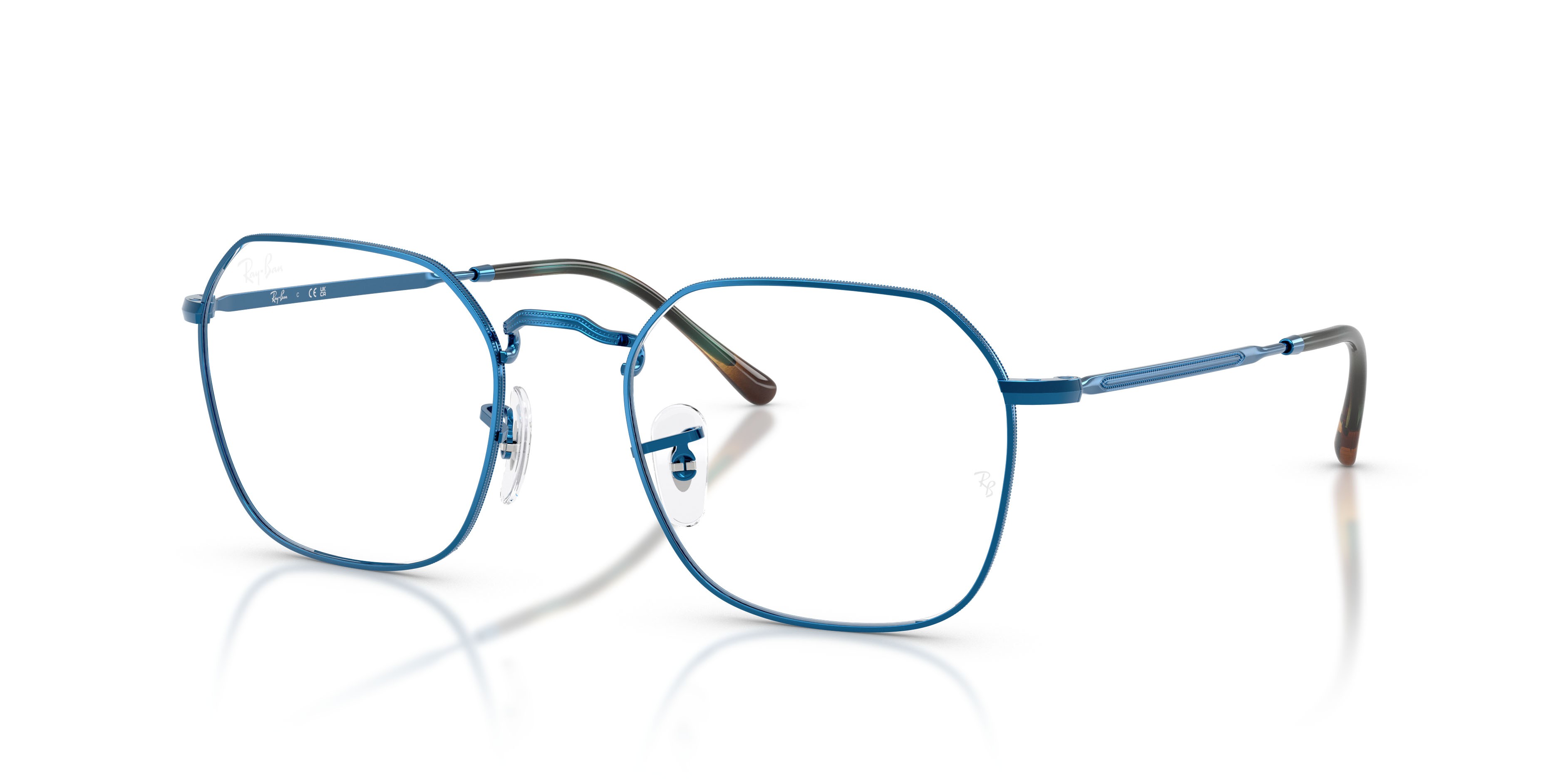 Occhiali da vista Ray-Ban Jim RX 3694V (2520) - RB 3694V 2520 colore blu forma irregolare lenti trasparente
