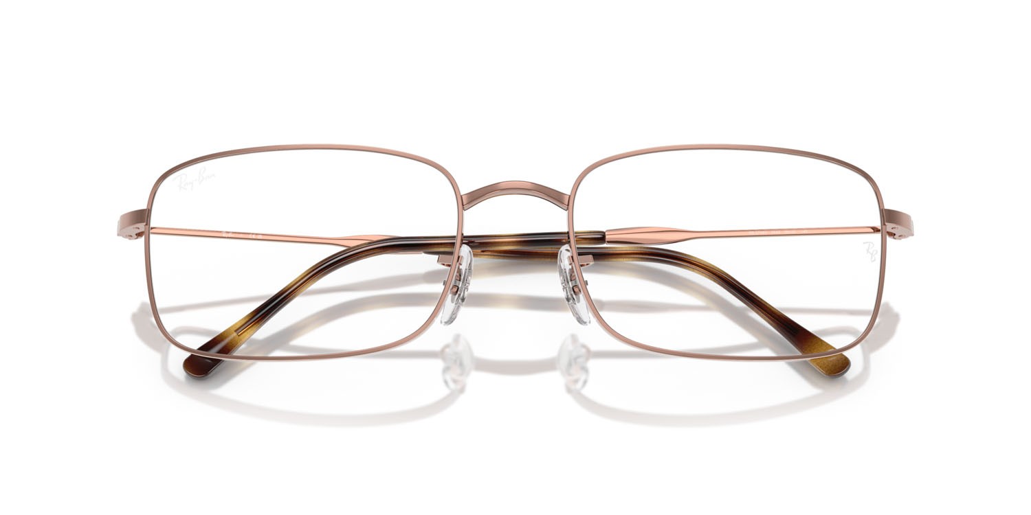 Occhiali da vista Ray-Ban RX 3746V (2943) - RB 3746V 2943 colore rame forma irregolare lenti trasparente