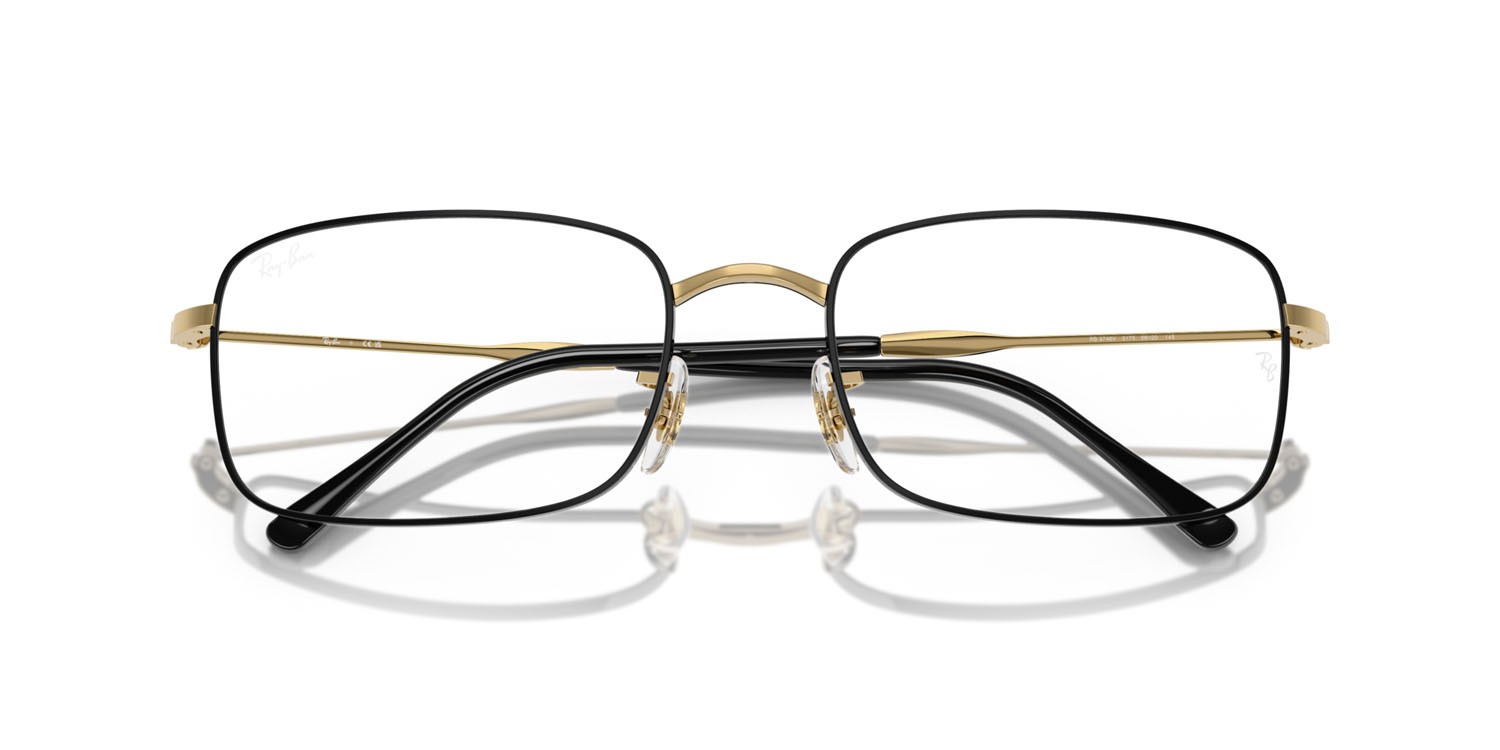 Occhiali da vista Ray-Ban RX 3746V (3175) - RB 3746V 3175 colore nero su arista forma irregolare lenti trasparente