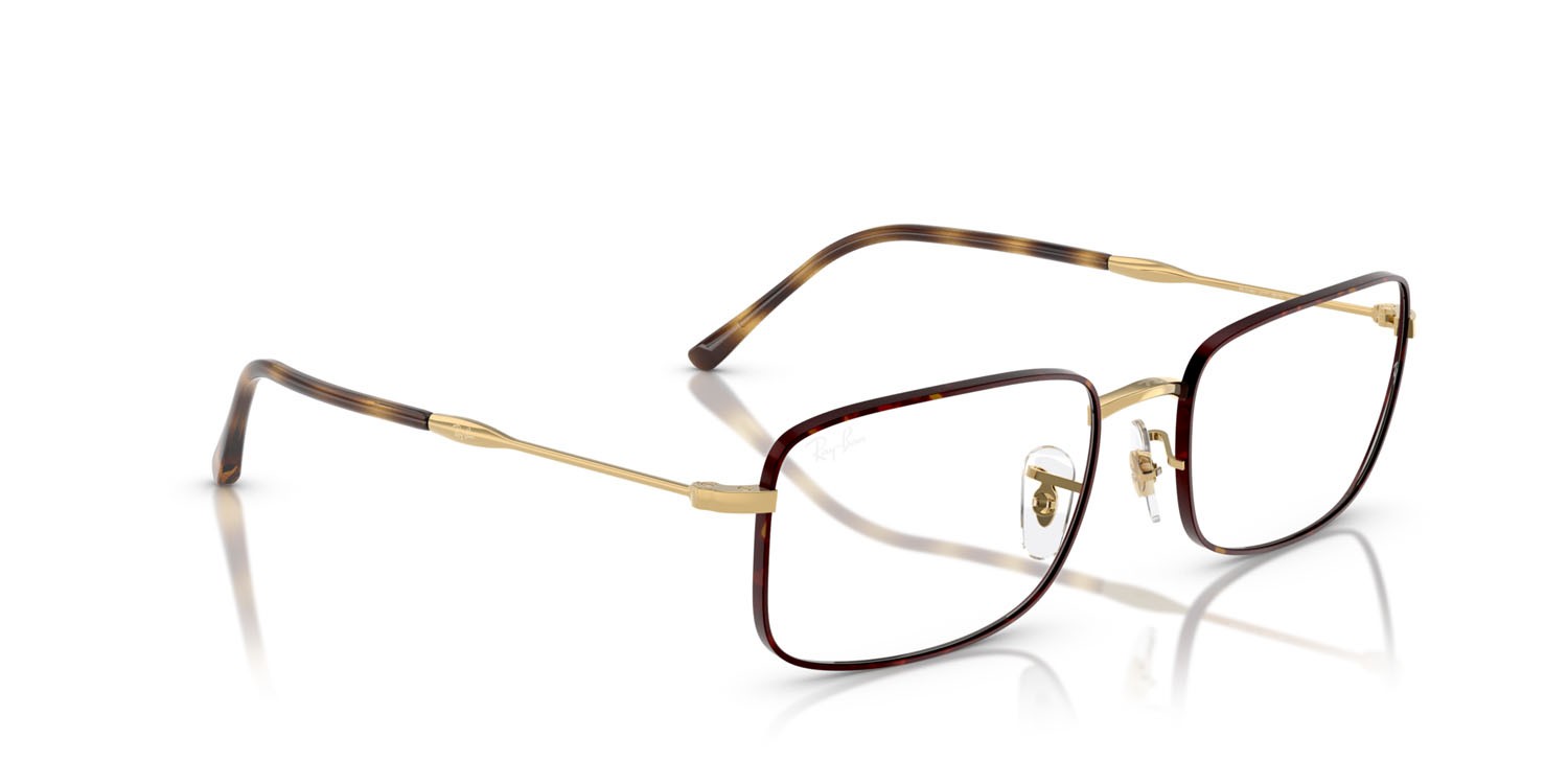 Eyeglasses Ray-Ban RX 3746V (3177) - RB 3746V 3177 color havana su oro shape irregular lenses trasparente