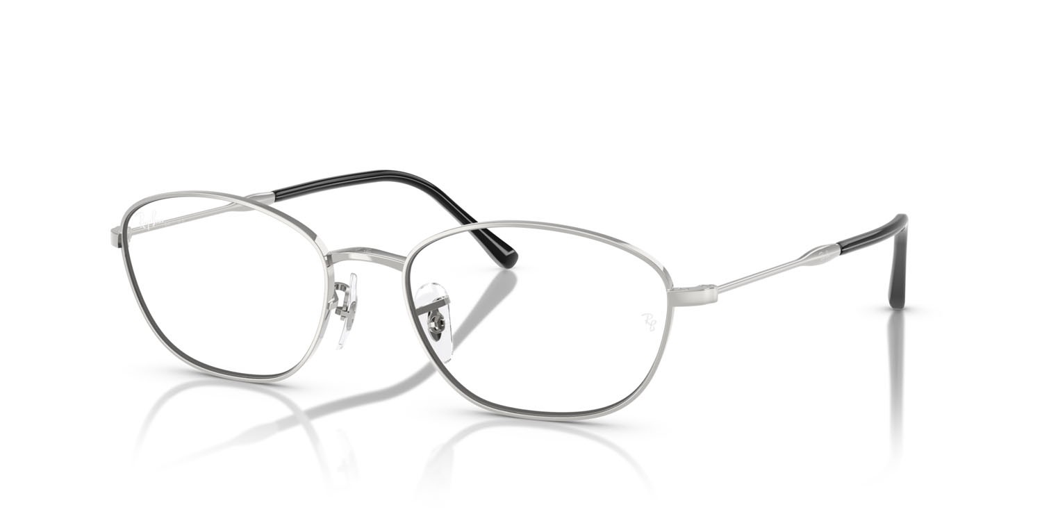 Occhiali da vista Ray-Ban RX 3749V (2501) - RB 3749V 2501 colore argento forma irregolare lenti trasparente