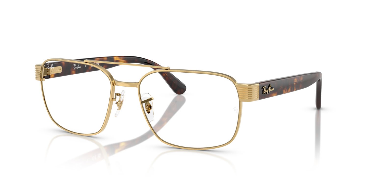 Occhiali da vista Ray-Ban RX 3751V (2500) - RB 3751V 2500 colore arista gold forma quadrato lenti trasparente