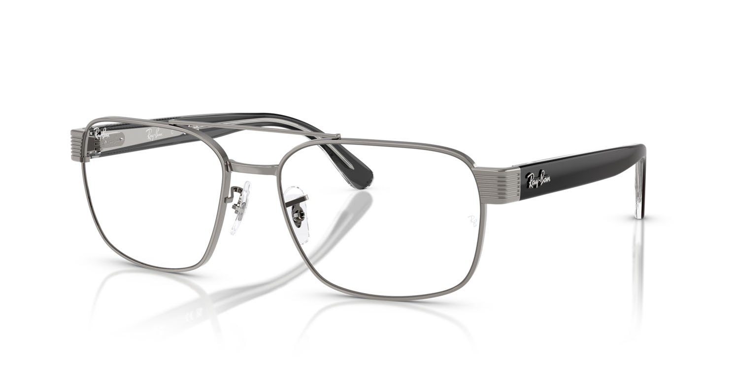 Occhiali da vista Ray-Ban RX 3751V (2502) - RB 3751V 2502 colore gunmetal forma quadrato lenti trasparente
