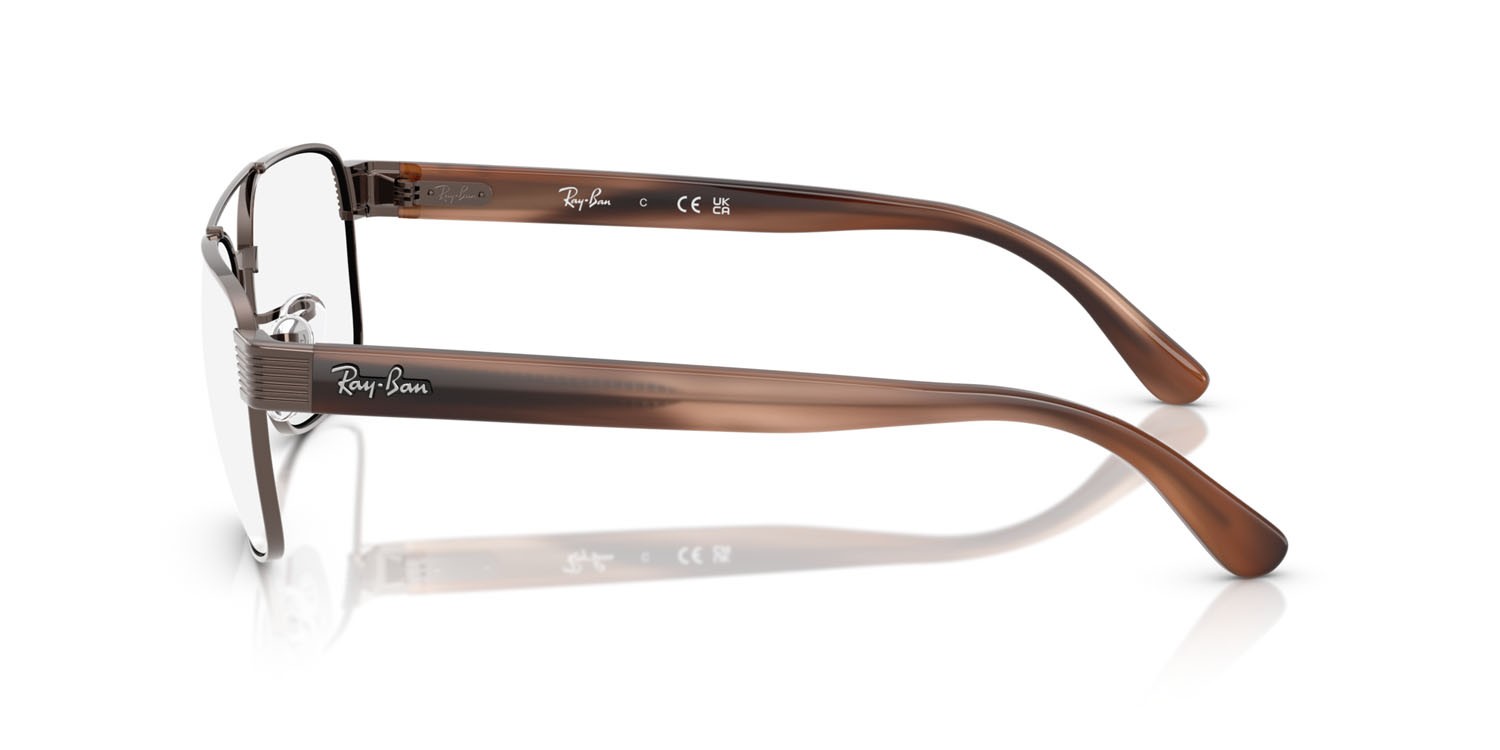 Occhiali da vista Ray-Ban RX 3751V (3182) - RB 3751V 3182 colore rame forma quadrato lenti trasparente