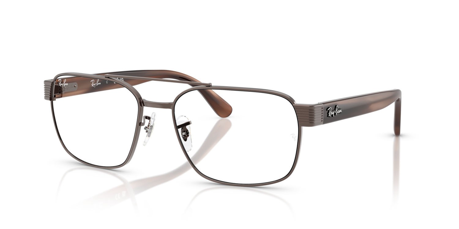 Occhiali da vista Ray-Ban RX 3751V (3182) - RB 3751V 3182 colore rame forma quadrato lenti trasparente
