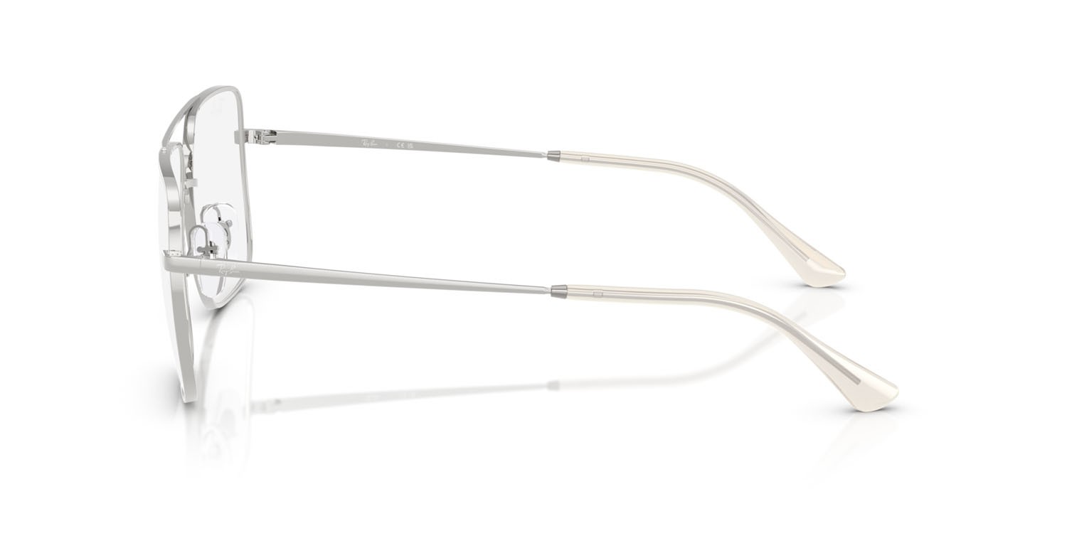 Occhiali da vista Ray-Ban Ari RX 3758V (2501) - RB 3758V 2501 colore argento forma quadrato lenti trasparente