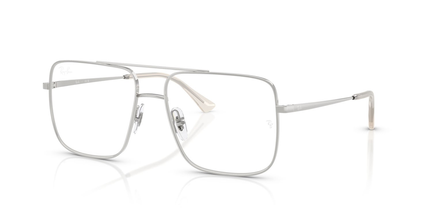 Occhiali da vista Ray-Ban Ari RX 3758V (2501) - RB 3758V 2501 colore argento forma quadrato lenti trasparente