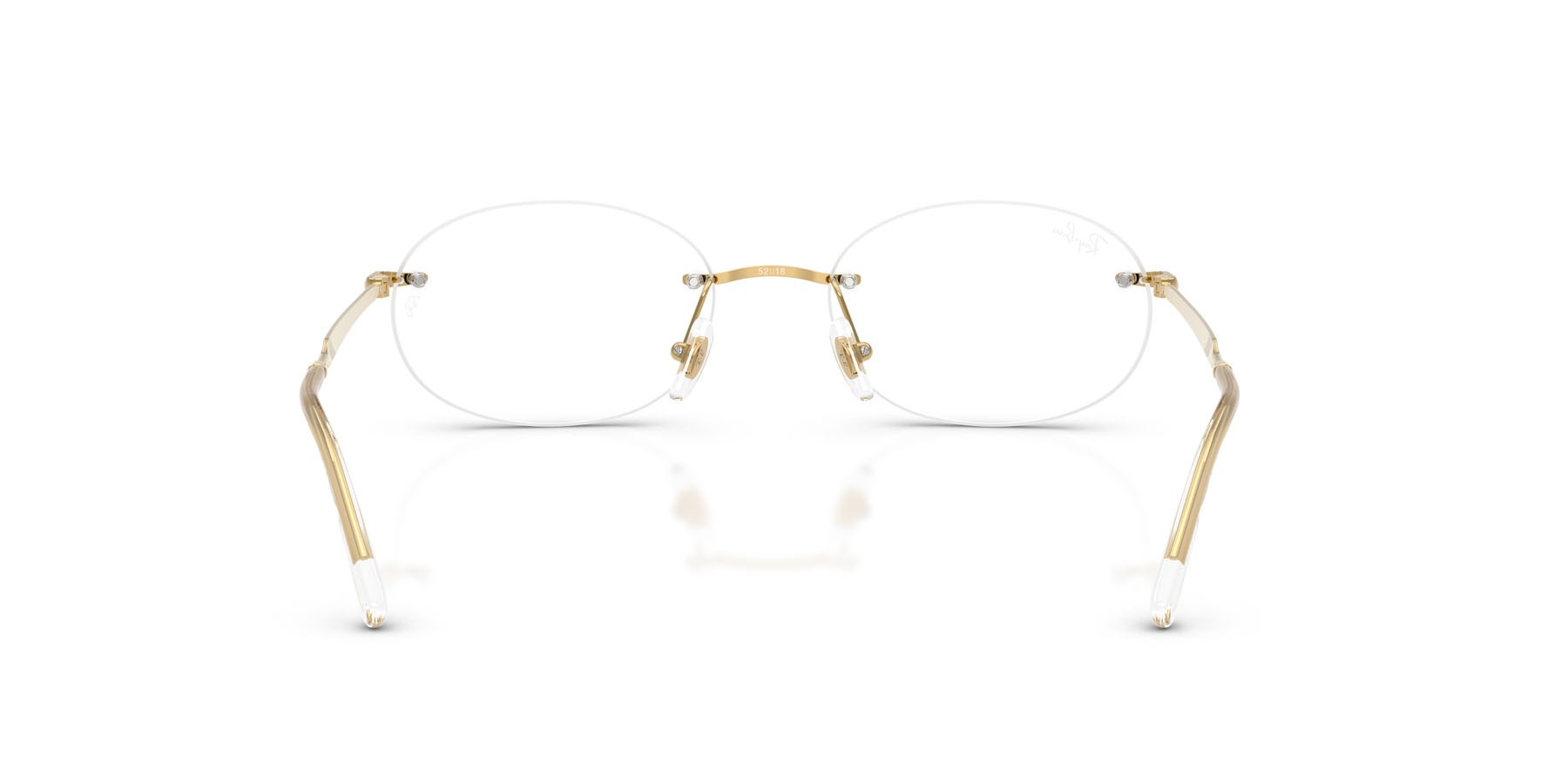 Occhiali da vista Ray-Ban RX 3767V (2500) - RB 3767V 2500 colore oro arista forma ovale lenti trasparente