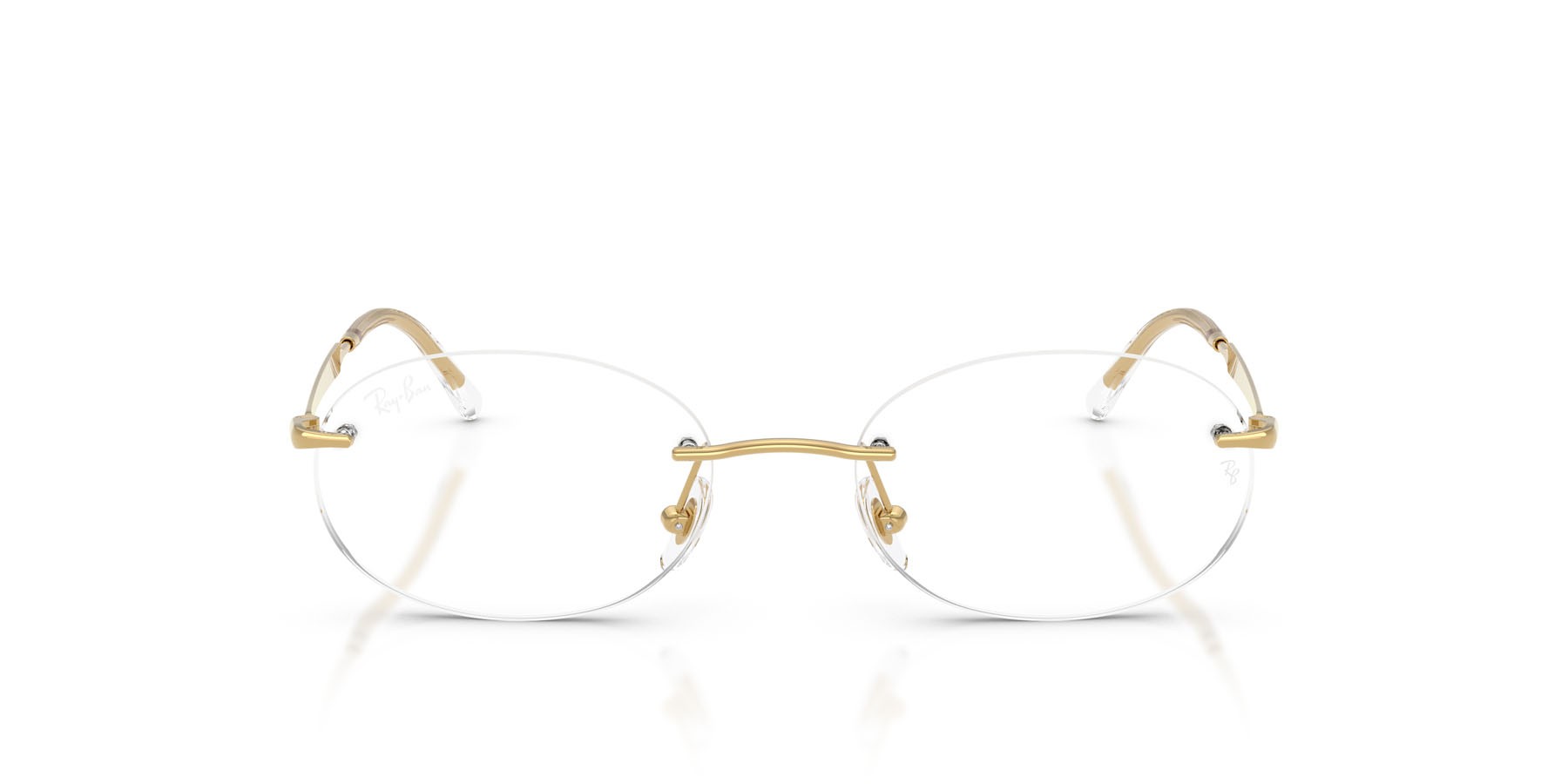 Occhiali da vista Ray-Ban RX 3767V (2500) - RB 3767V 2500 colore oro arista forma ovale lenti trasparente