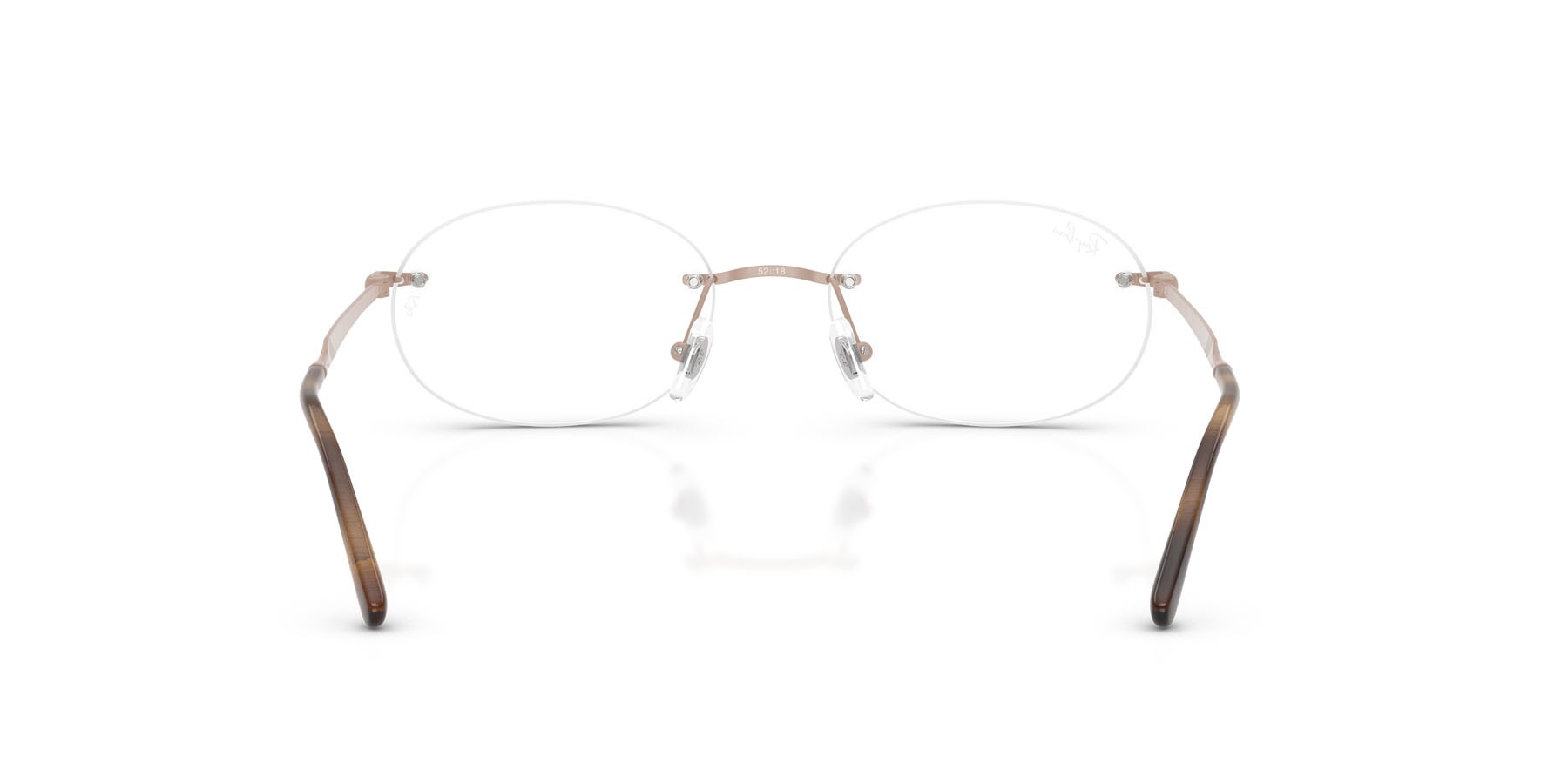 Eyeglasses Ray-Ban RX 3767V (3207) - RB 3767V 3207 color rosa chiaro shape oval lenses trasparente