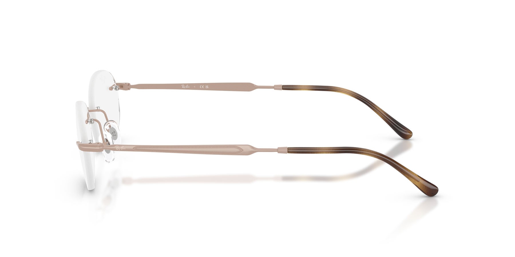 Eyeglasses Ray-Ban RX 3767V (3207) - RB 3767V 3207 color rosa chiaro shape oval lenses trasparente