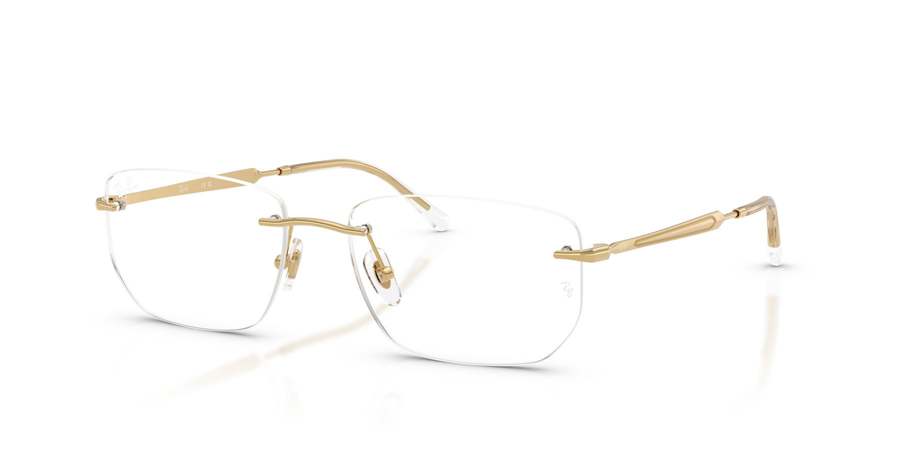 Occhiali da vista Ray-Ban RX 3768V (2500) - RB 3768V 2500 colore oro arista forma irregolare lenti trasparente