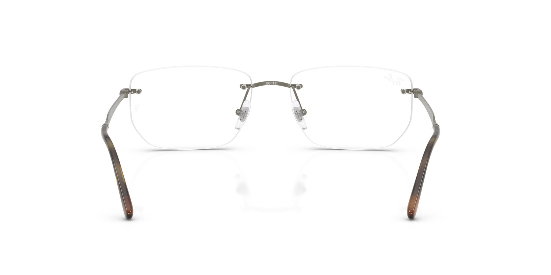 Occhiali da vista Ray-Ban RX 3768V (3201) - RB 3768V 3201 colore grigio forma irregolare lenti trasparente