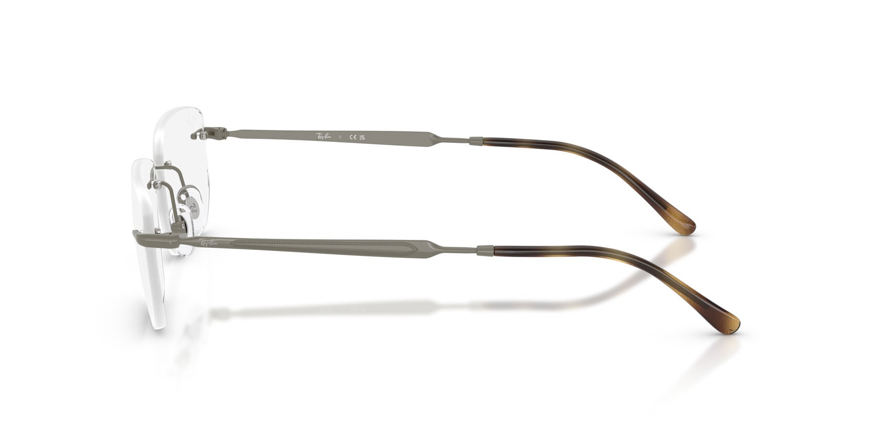Occhiali da vista Ray-Ban RX 3768V (3201) - RB 3768V 3201 colore grigio forma irregolare lenti trasparente