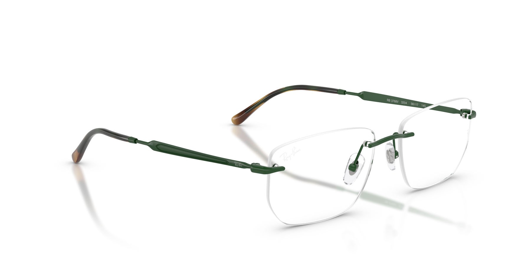 Occhiali da vista Ray-Ban RX 3768V (3204) - RB 3768V 3204 colore verde forma irregolare lenti trasparente