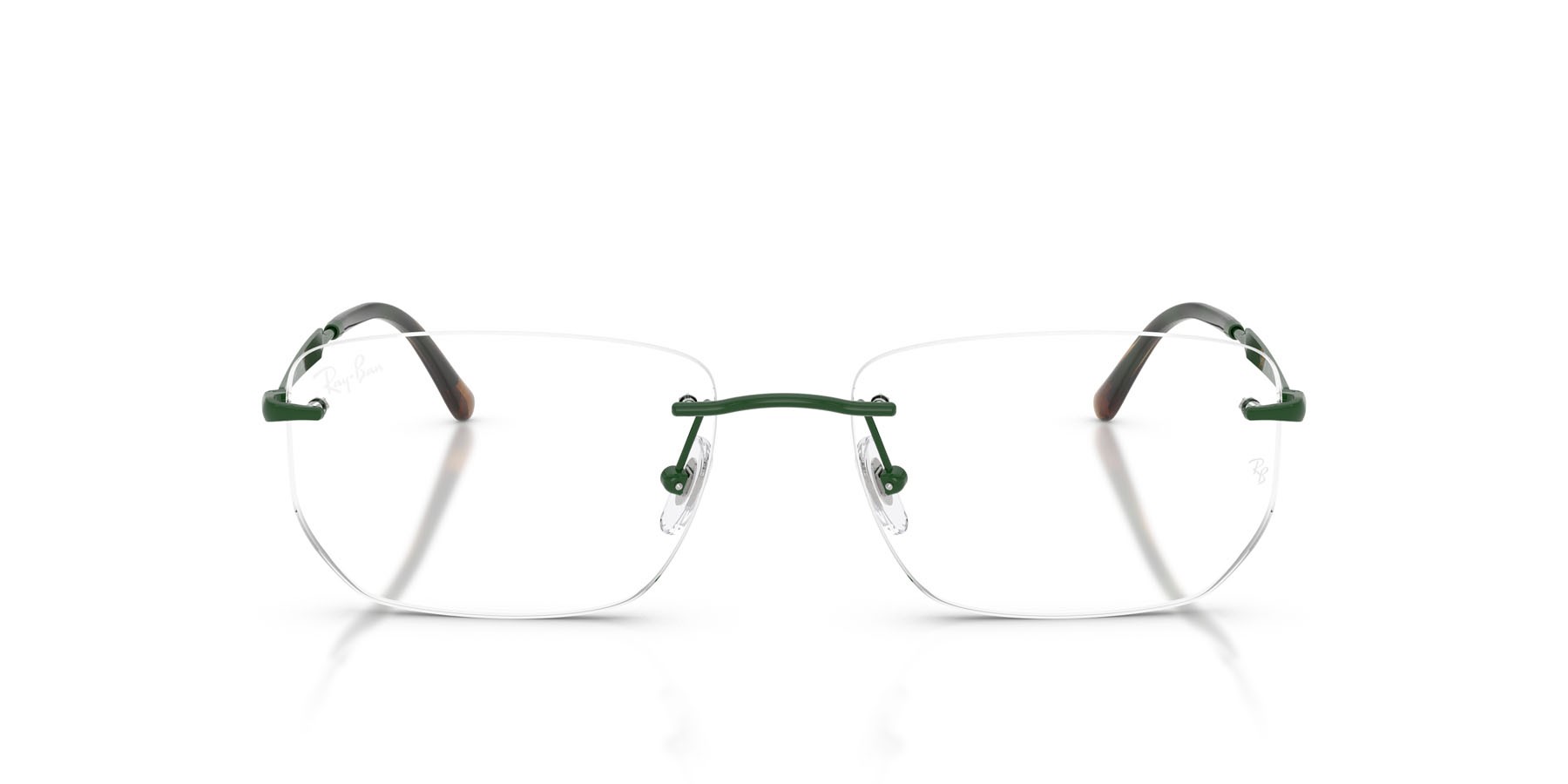 Occhiali da vista Ray-Ban RX 3768V (3204) - RB 3768V 3204 colore verde forma irregolare lenti trasparente