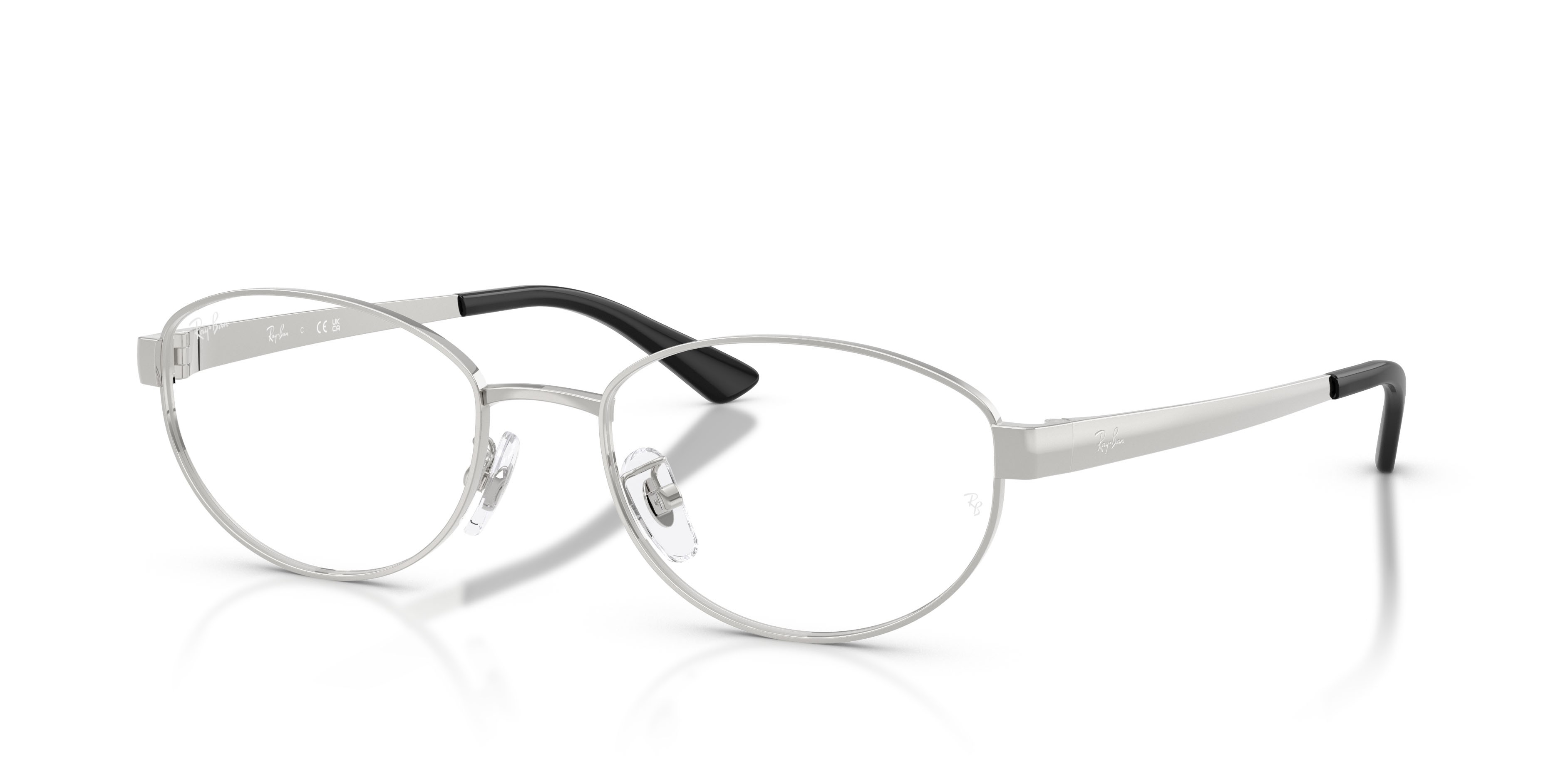 Occhiali da vista Ray-Ban RX 3774VD (2501) - RB 3774VD 2501 colore argento forma ovale lenti trasparente
