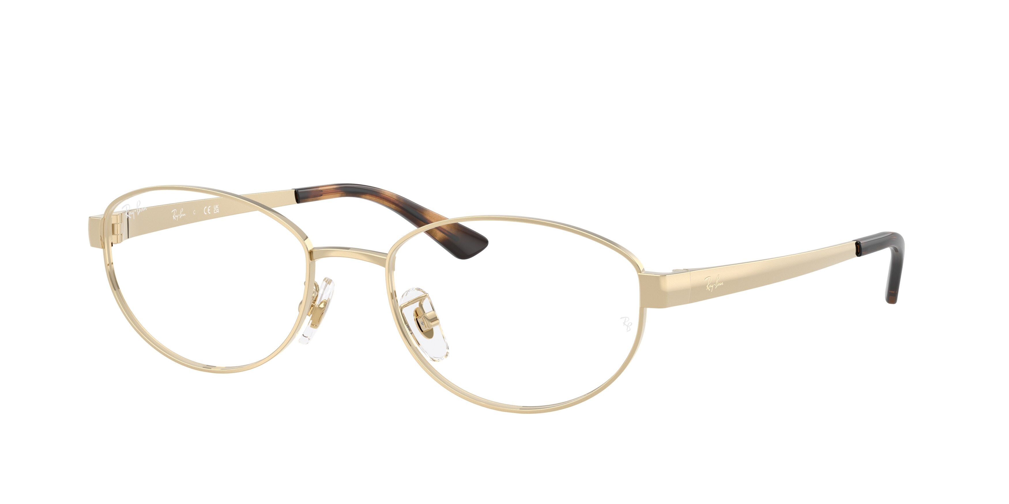 Occhiali da vista Ray-Ban RX 3774VD (2993) - RB 3774VD 2993 colore oro chiaro forma ovale lenti trasparente