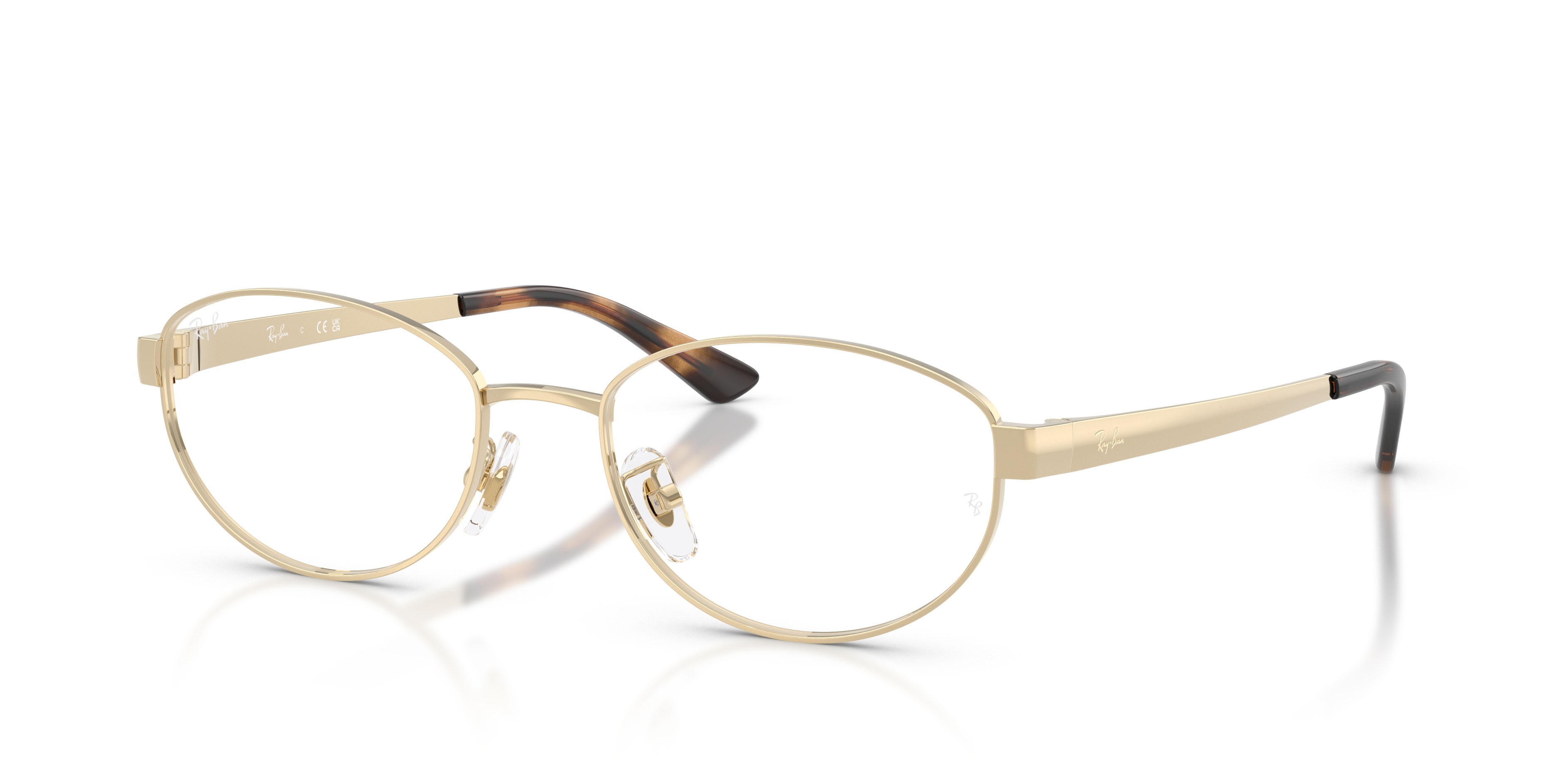Occhiali da vista Ray-Ban RX 3774VD (2993) - RB 3774VD 2993 colore oro chiaro forma ovale lenti trasparente