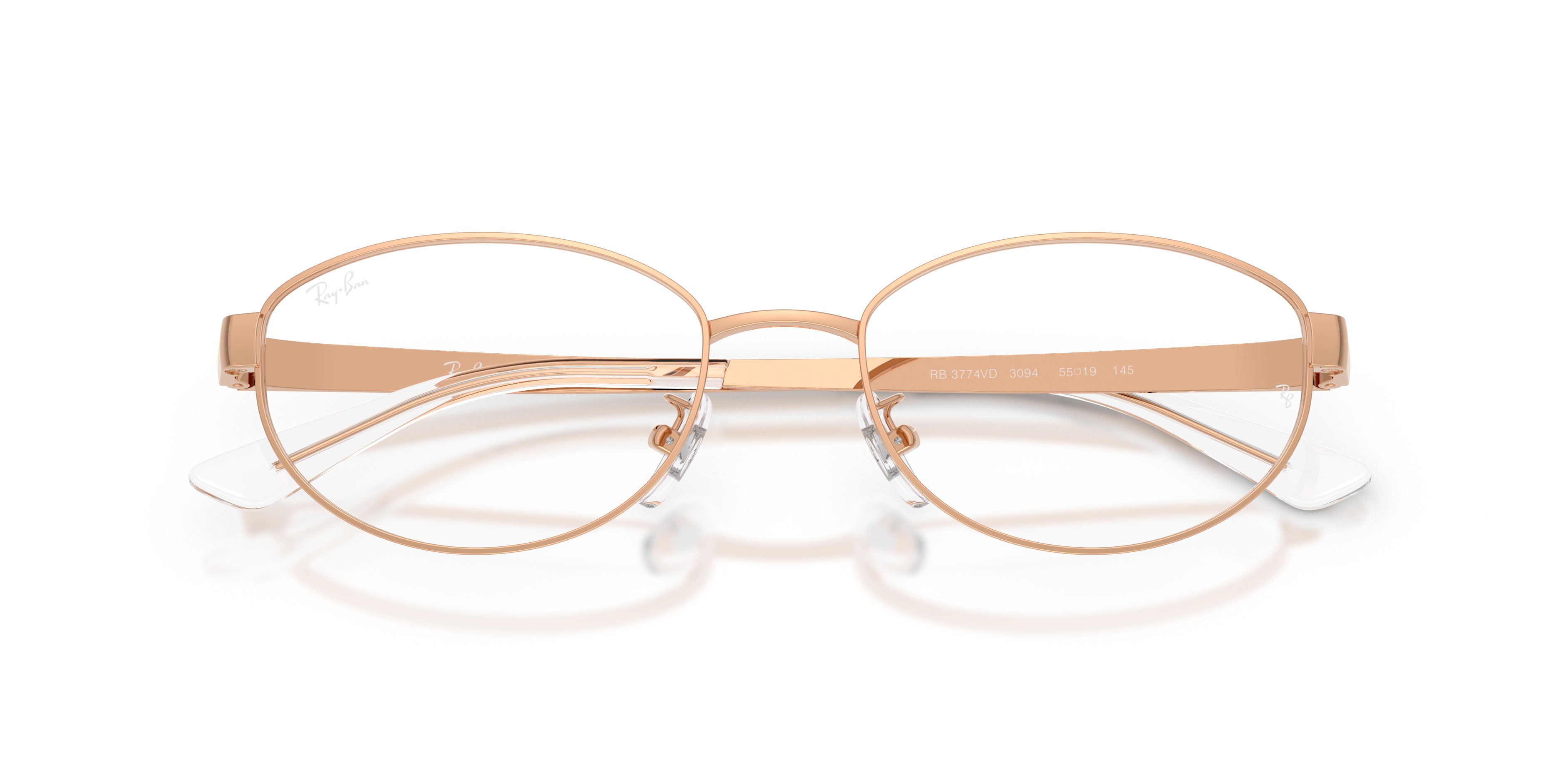Occhiali da vista Ray-Ban RX 3774VD (3094) - RB 3774VD 3094 colore oro rose forma ovale lenti trasparente