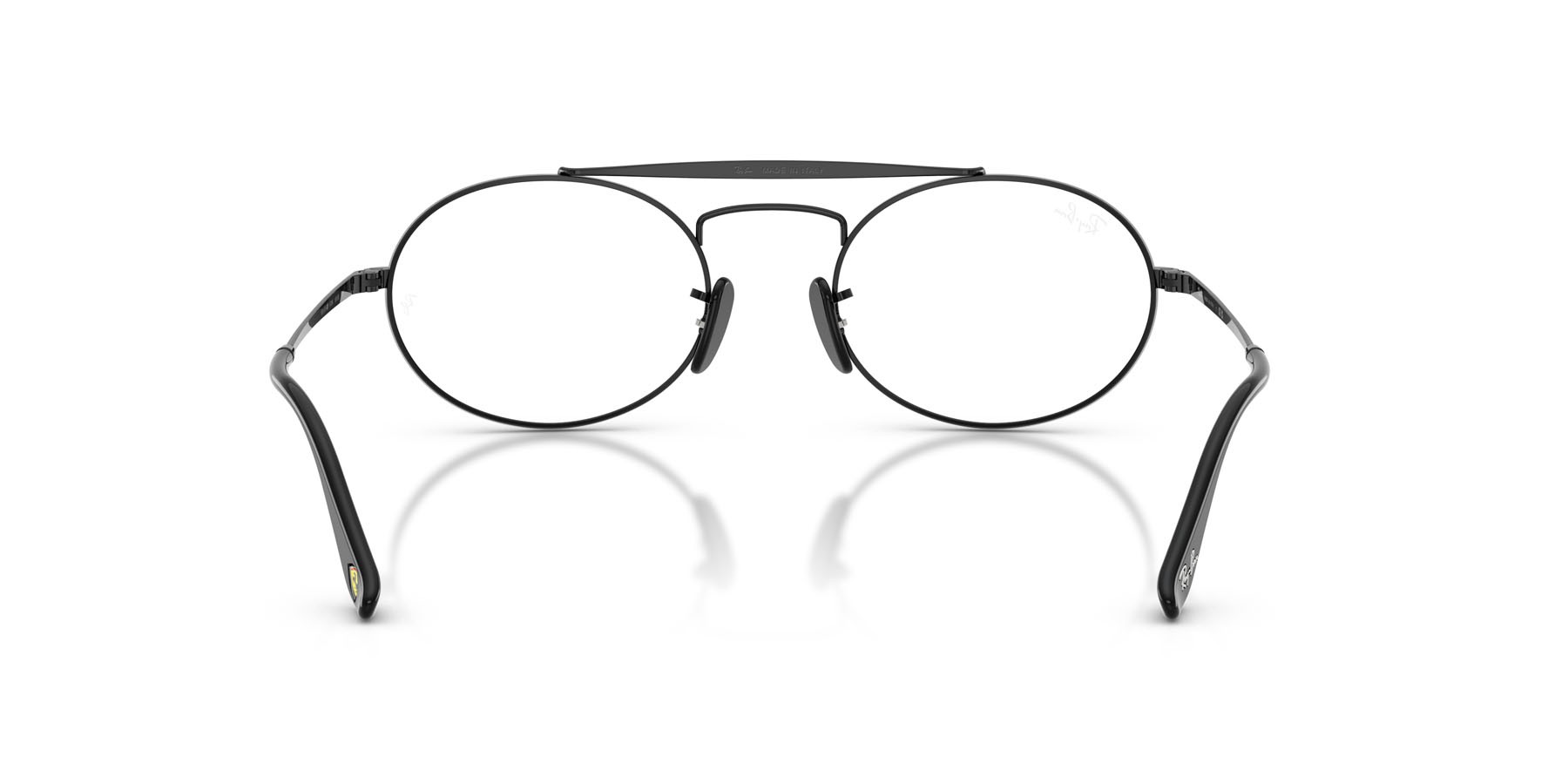 Occhiali da vista Ray-Ban Scuderia Ferrari RX 3775VM (F134) - RB 3775VM F134 colore nero forma ovale lenti trasparente