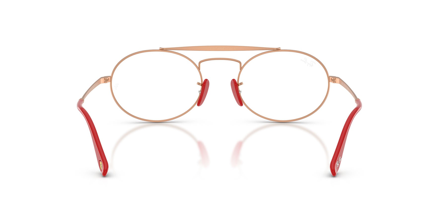 Occhiali da vista Ray-Ban Scuderia Ferrari RX 3775VM (F135) - RB 3775VM F135 colore rose gold opaco forma ovale lenti trasparente