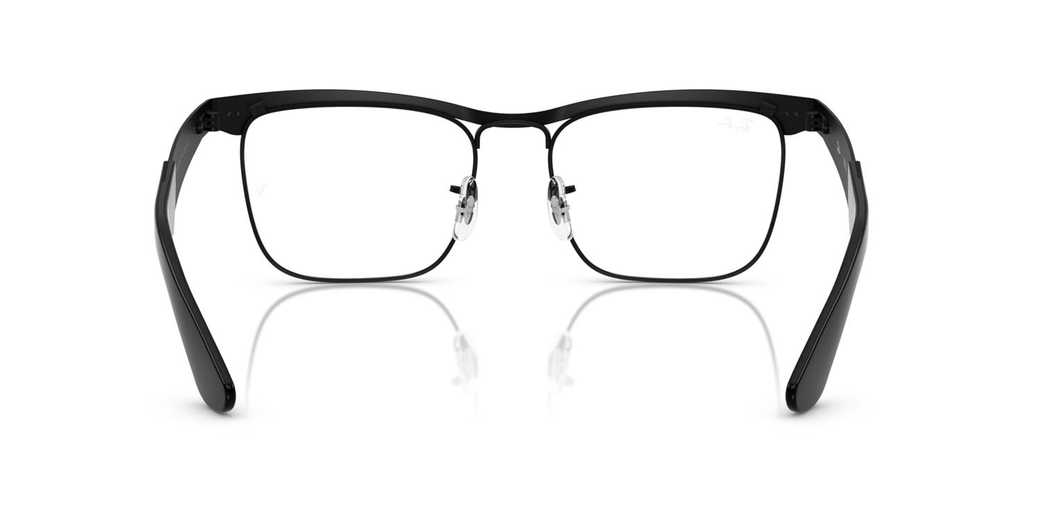Eyeglasses Ray-Ban Wayfarer Deluxe RX 3875V (2503) - RB 3875V 2503 color nero opaco shape square lenses trasparente