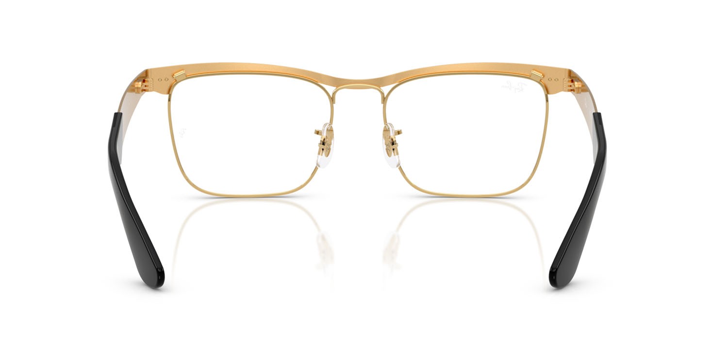 Eyeglasses Ray-Ban Wayfarer Deluxe RX 3875V (3191) - RB 3875V 3191 color sandblasted legend oro shape square lenses trasparente