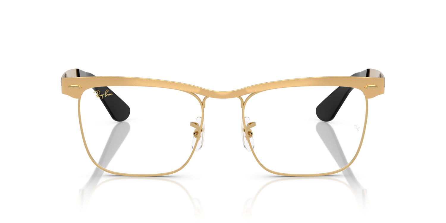 Eyeglasses Ray-Ban Wayfarer Deluxe RX 3875V (3191) - RB 3875V 3191 color sandblasted legend oro shape square lenses trasparente