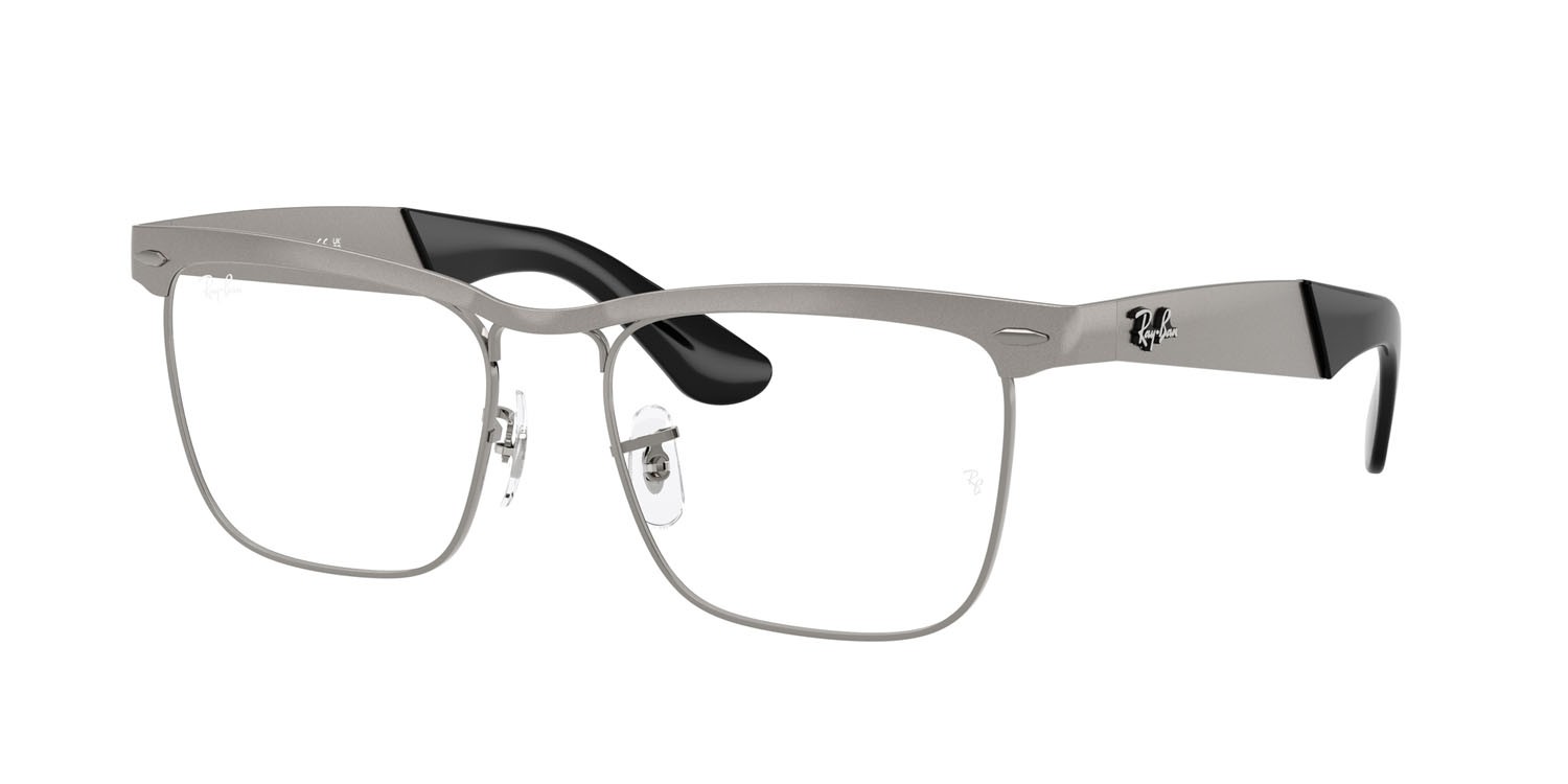 Eyeglasses Ray-Ban Wayfarer Deluxe RX 3875V (3192) - RB 3875V 3192 color canna di fucile sabbiato shape square lenses trasparente