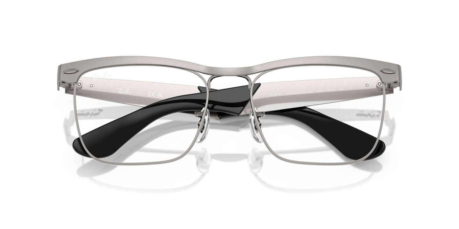 Eyeglasses Ray-Ban Wayfarer Deluxe RX 3875V (3192) - RB 3875V 3192 color canna di fucile sabbiato shape square lenses trasparente